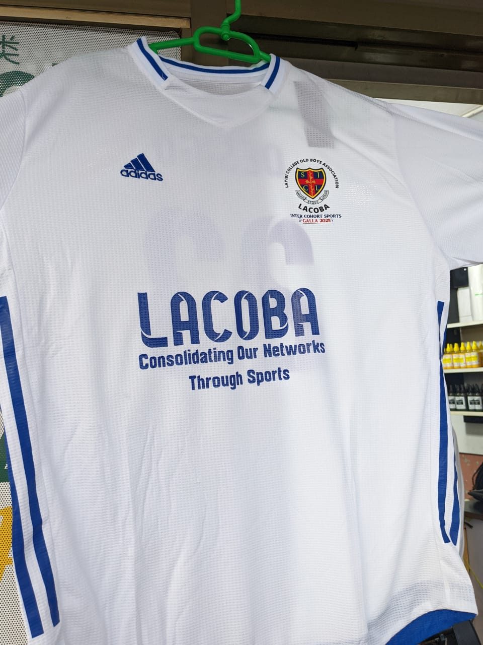 A branded sports jersey produced for Lacoba